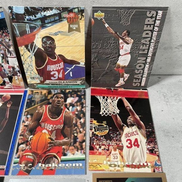 HUGE LOT Hakeem OLAJUWON AKEEM 1990 1991 1992 Fleer‎ ALL-STAR #3 HALL OF FAME - Picture 4 of 6